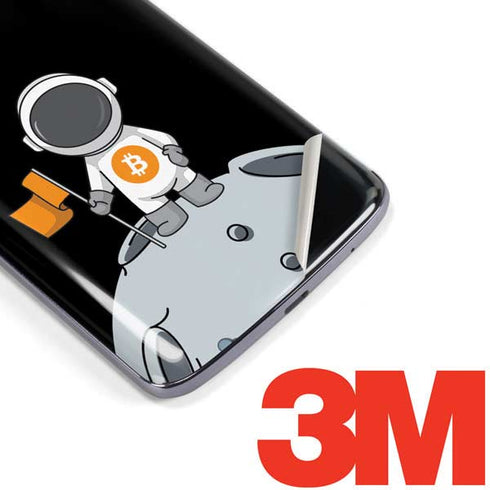 Bitcoin Astronaut Moto E5 Plus Skin