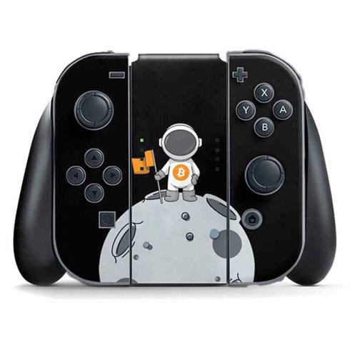 Bitcoin Astronaut Nintendo Switch (2017-2021) Joy-Con Controller Skin