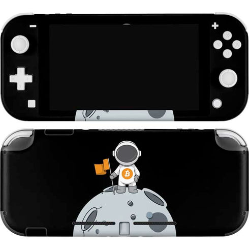 Bitcoin Astronaut Nintendo Switch Lite Skin