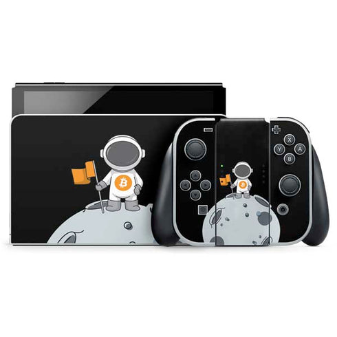 Bitcoin Astronaut Nintendo Switch OLED (2021) Skin