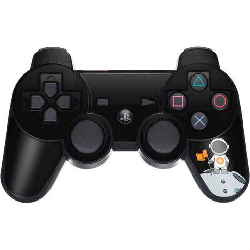 Bitcoin Astronaut PS3 Dual Shock wireless controller Skin