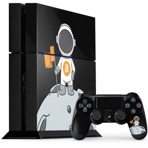 Bitcoin Astronaut PS4 Console and Controller Bundle Skin