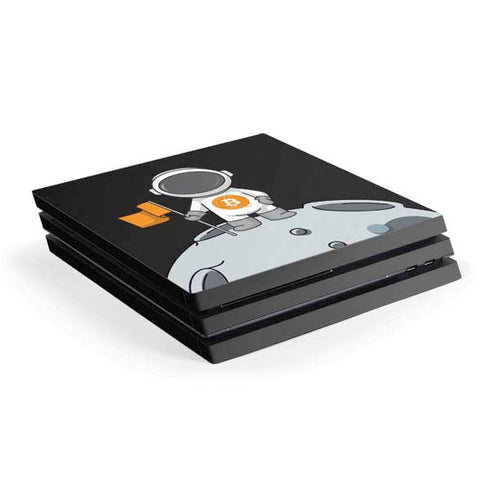 Bitcoin Astronaut PS4 Pro Console Skin
