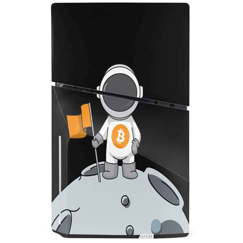 Bitcoin Astronaut PS5 Slim Disk Console Skin