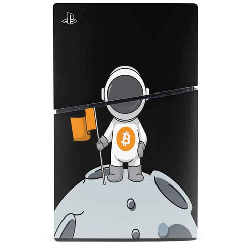 Bitcoin Astronaut PS5 Slim Digital Edition Console Skin