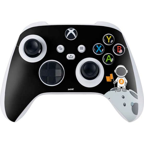 Bitcoin Astronaut Xbox Series S Controller Skin