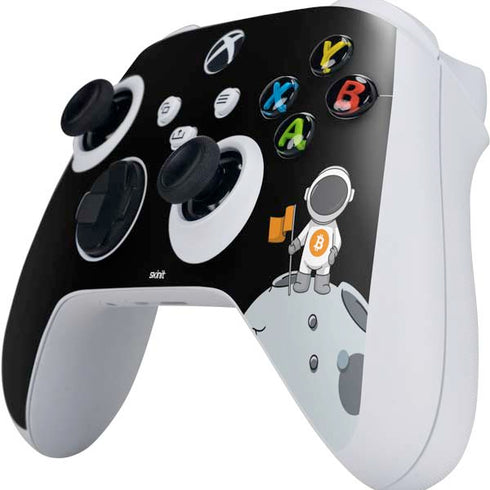 Bitcoin Astronaut Xbox Series S Controller Skin