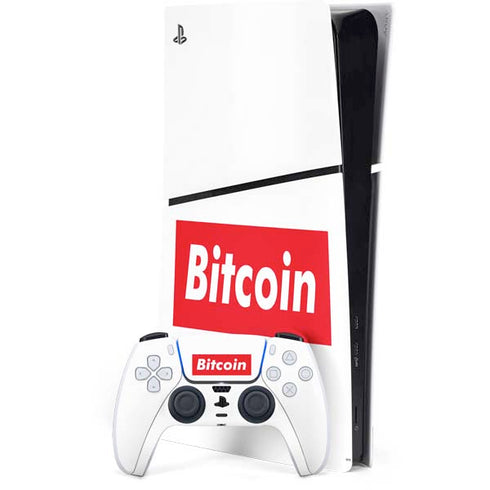 Bitcoin Crypto PS5 Slim Digital Edition Console Skin