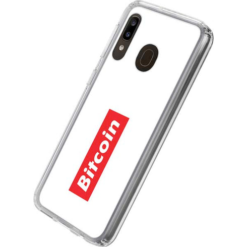 Bitcoin Crypto Galaxy A20 Clear Case