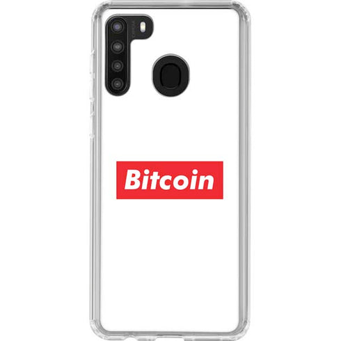 Bitcoin Crypto Galaxy A21 Clear Case