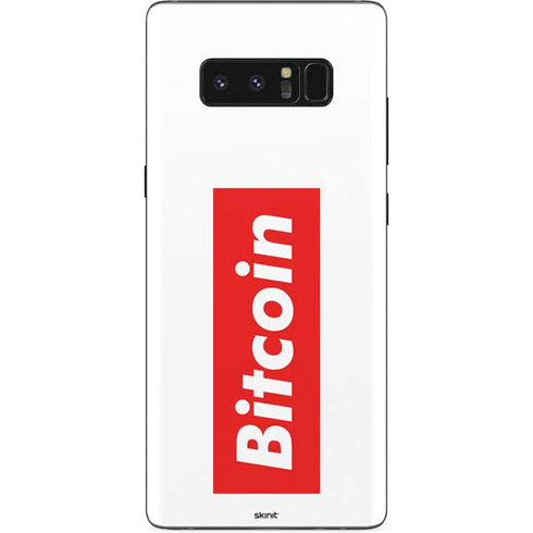 Bitcoin Crypto Galaxy Note 8 Skin