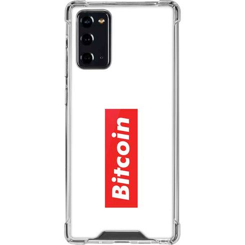 Bitcoin Crypto Galaxy Note20 5G Clear Case