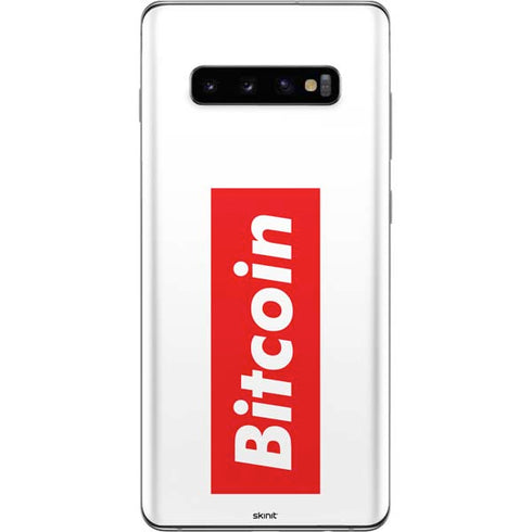 Bitcoin Crypto Galaxy S10 Plus Skin