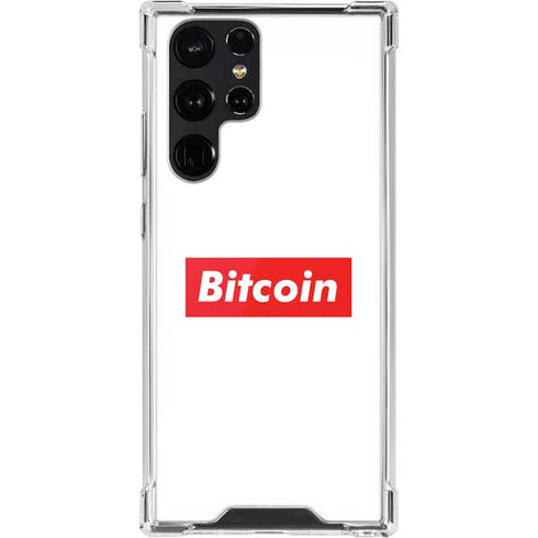 Bitcoin Crypto Galaxy S22 Ultra Clear Case