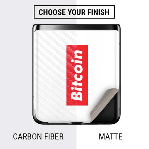 Bitcoin Crypto Galaxy Z Flip Skin