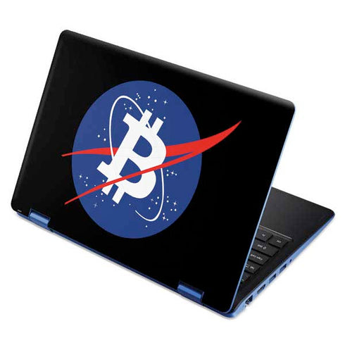 Bitcoin Logo Aspire R11 11.6in Skin