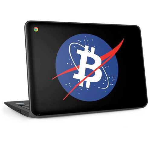 Bitcoin Logo HP Chromebook Skin