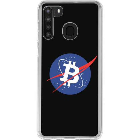 Bitcoin Logo Galaxy A21 Clear Case