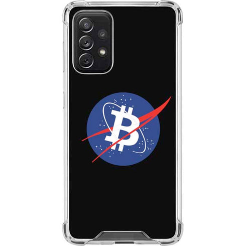 Bitcoin Logo Galaxy A72 5G Clear Case