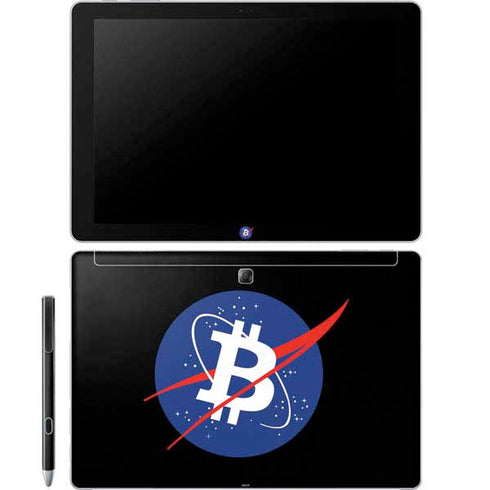 Bitcoin Logo Galaxy Book 12in Skin