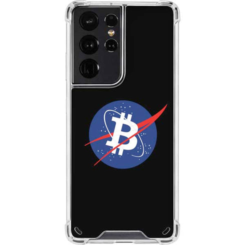 Bitcoin Logo Galaxy S21 Ultra 5G Clear Case