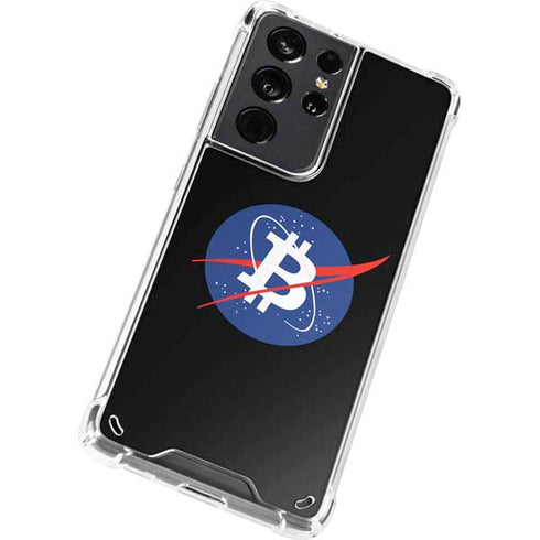Bitcoin Logo Galaxy S21 Ultra 5G Clear Case
