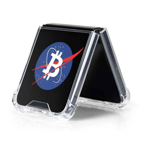 Bitcoin Logo Galaxy Z Flip5 5G Clear Case