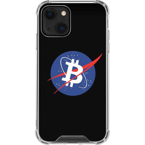 Bitcoin Logo iPhone 14 Plus Clear Case