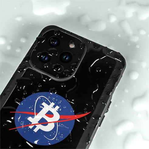 Bitcoin Logo iPhone 14 Pro Max Waterproof Case