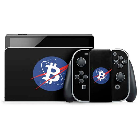 Bitcoin Logo Nintendo Switch OLED (2021) Skin