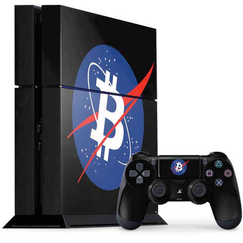 Bitcoin Logo PS4 Console and Controller Bundle Skin