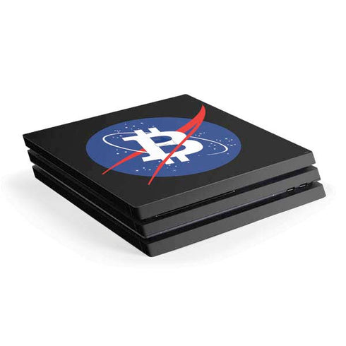 Bitcoin Logo PS4 Pro Console Skin