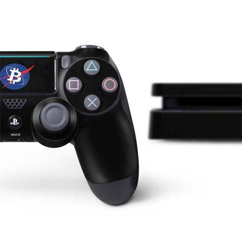 Bitcoin Logo PS4 Slim Bundle Skin