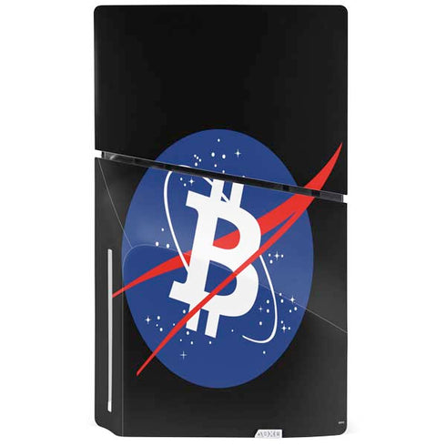 Bitcoin Logo PS5 Slim Disk Console Skin