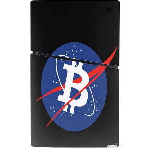 Bitcoin Logo PS5 Slim Digital Edition Console Skin