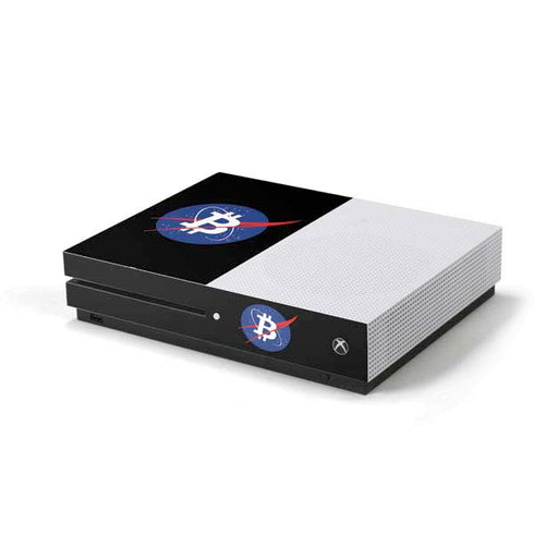 Bitcoin Logo Xbox One S Console Skin
