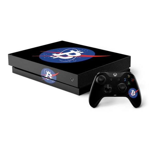 Bitcoin Logo Xbox One X Bundle Skin