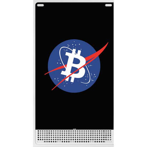 Bitcoin Logo Xbox Series S Console Skin