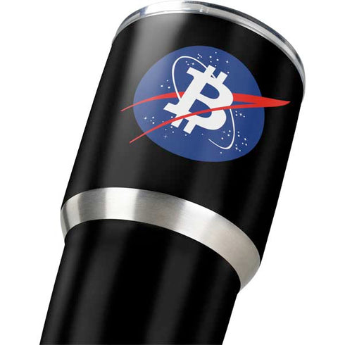 Bitcoin Logo Yeti 30oz Rambler Tumbler Skin