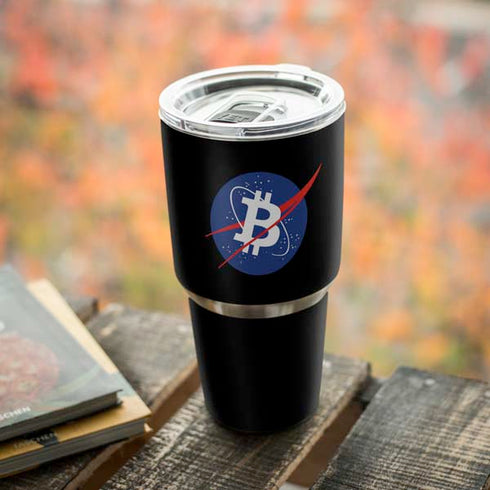 Bitcoin Logo Yeti 30oz Rambler Tumbler Skin