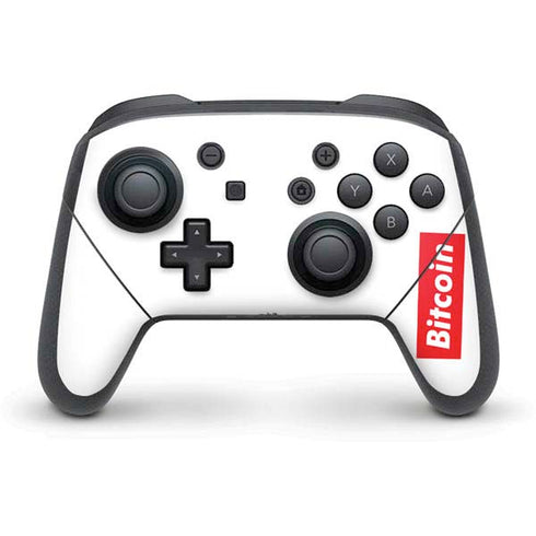 Bitcoin Crypto Nintendo Switch Pro Controller Skin