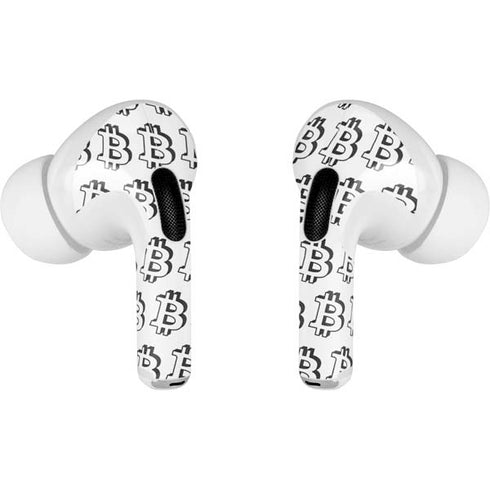 Bitcoin Pattern AirPods Pro 2nd Gen Skin