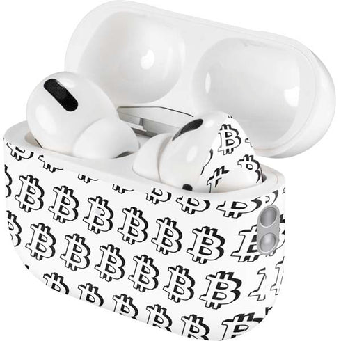 Bitcoin Pattern AirPods Pro 2nd Gen Skin