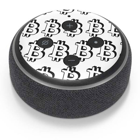 Bitcoin Pattern Amazon Echo Dot Skin