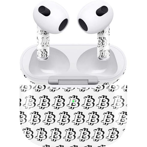Bitcoin Pattern Apple AirPods (3rd Gen 2021) Skin