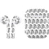 Bitcoin Pattern Apple AirPods Skin