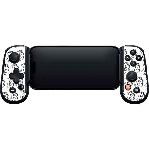 Bitcoin Pattern Backbone One for iPhone Game Controller Skin
