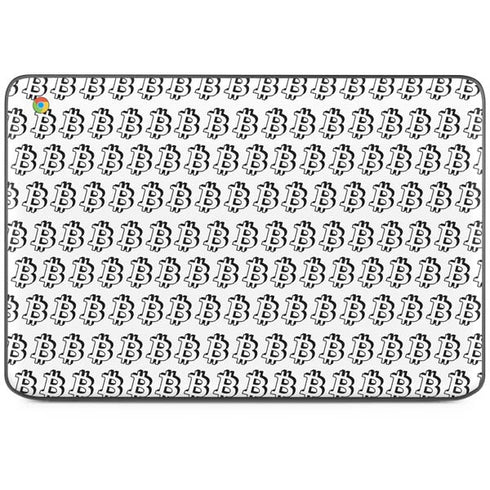 Bitcoin Pattern HP Chromebook Skin