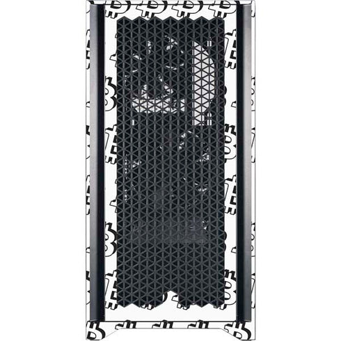 Bitcoin Pattern Corsair 4000D Tempered Glass Mid-Tower ATX Case Skin