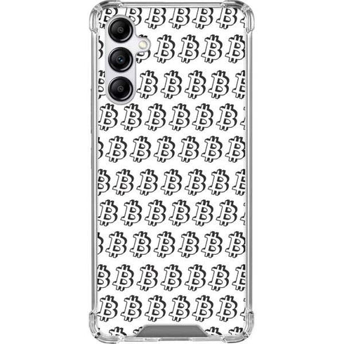 Bitcoin Pattern Galaxy A14 5G Clear Case